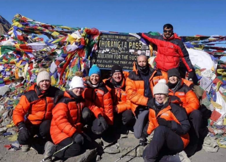 Group Photo at Thorang-La Pass 5416m