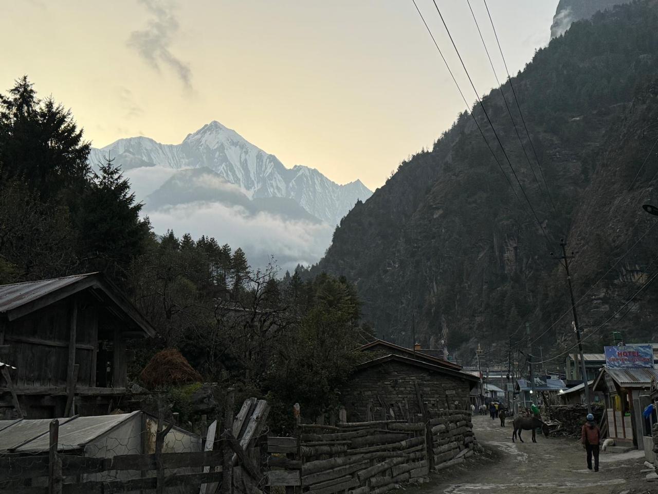 view from Chame on the way to AnnapurnaCircuit