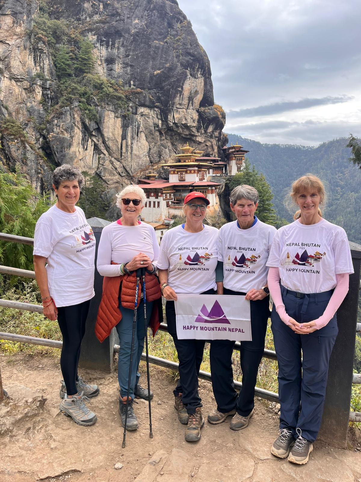 Group at Tigers Nest during Bhutan Tour 