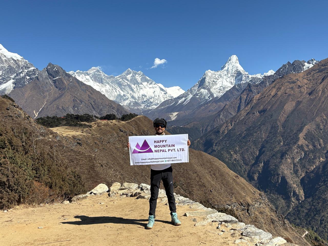 Everest View point above syangboche airport 3880m