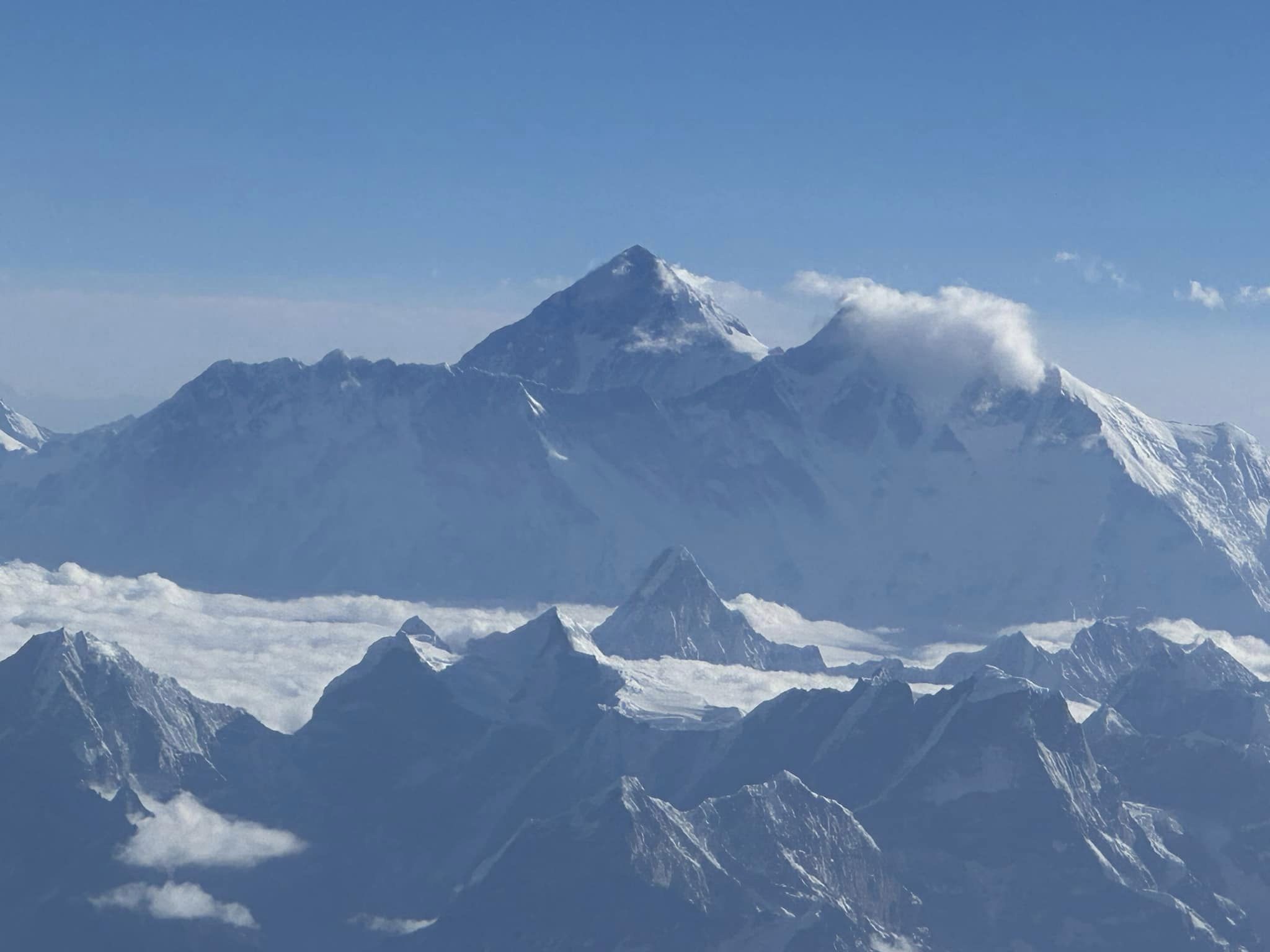 Mt. Everest from the Helicopter flight